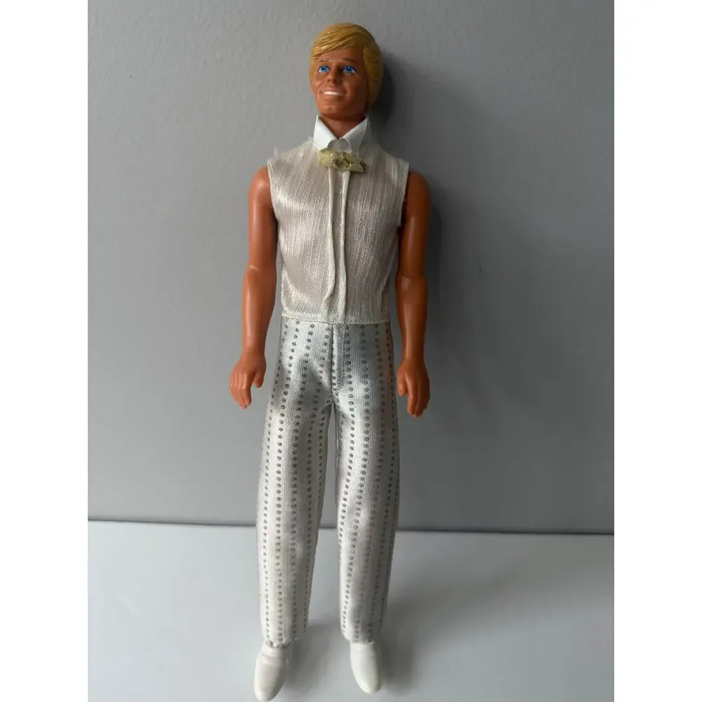 Vintage 1983 Ken Doll Groom Blonde Blue Eyes Mattel Malaysia 1968 Body